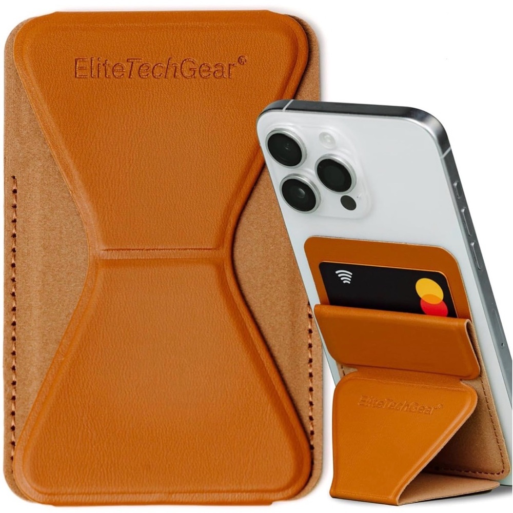 Elite Tech Gear Secure Phone Card Holder with Adjustable Stand
